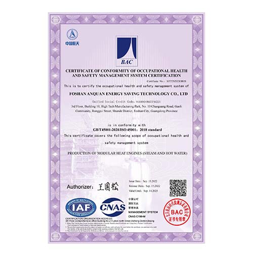 ISO45001-2018 Occupational Health and Safety Management System Certification